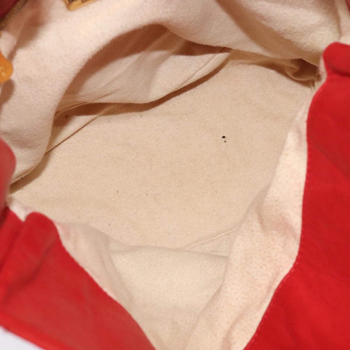 Bottega Veneta Drawstring Tassel Bucket Bag Intrecciato Nappa, RED, LEATHER, Shoulder bag