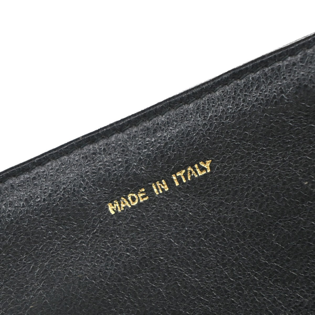 Chanel Vintage CC Chain Full Flap Bag Quilted Leather, BLACK, LEATHER, Shoulder bag