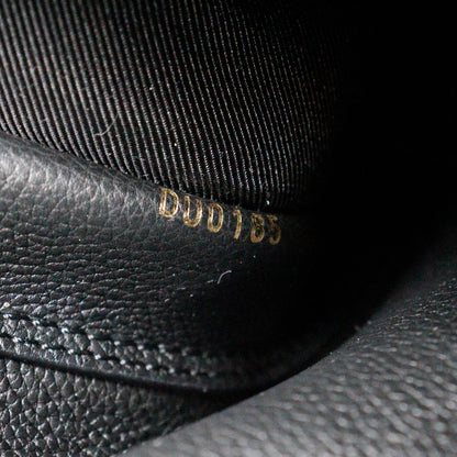 Louis Vuitton Lockme Handbag Leather, BLACK, LEATHER, Tote bag