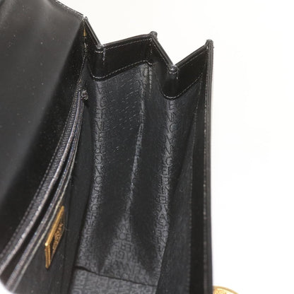 Versace Vintage Convertible Medusa Top Handle Bag Leather, BLACK, LEATHER, Handbag