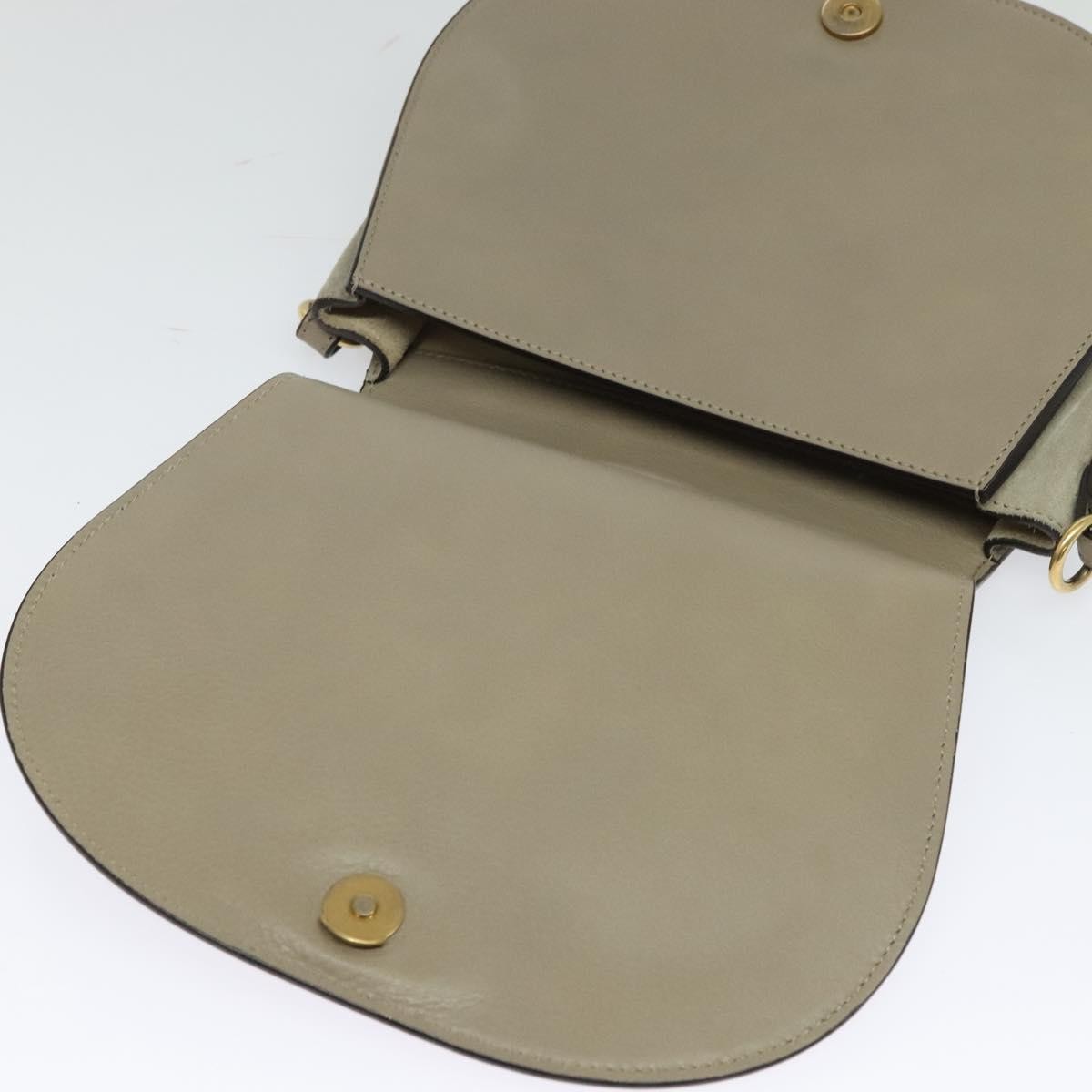 Chloe Nile Crossbody Bag Leather, BEIGE, LEATHER, Shoulder bag