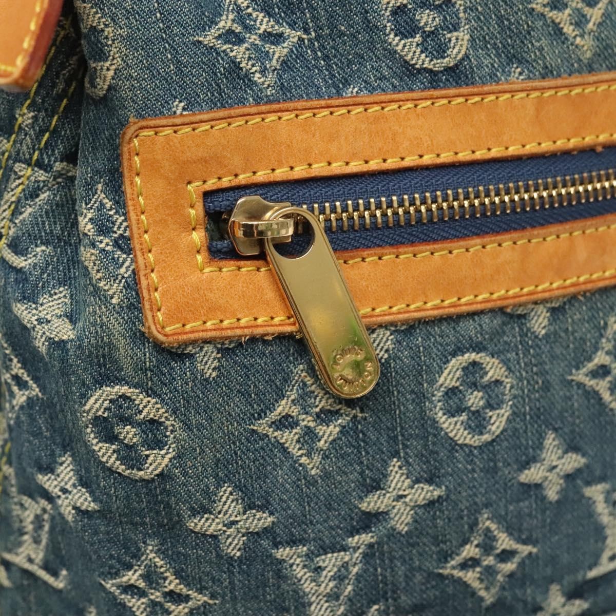 Louis Vuitton Baggy Handbag Denim, BLUE, DENIM_JEANS, Shoulder bag