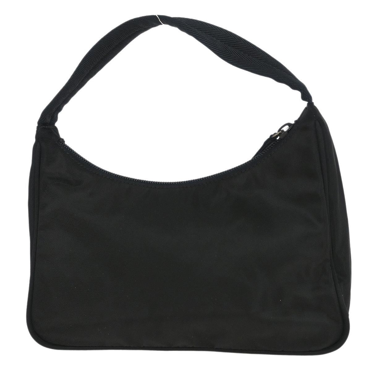 Prada Hobo Tessuto, BLACK, NYLON, Handbag