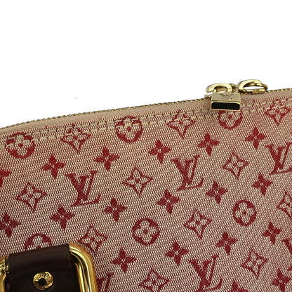 Louis Vuitton Alma Handbag Mini Lin, RED, CANVAS, Handbag