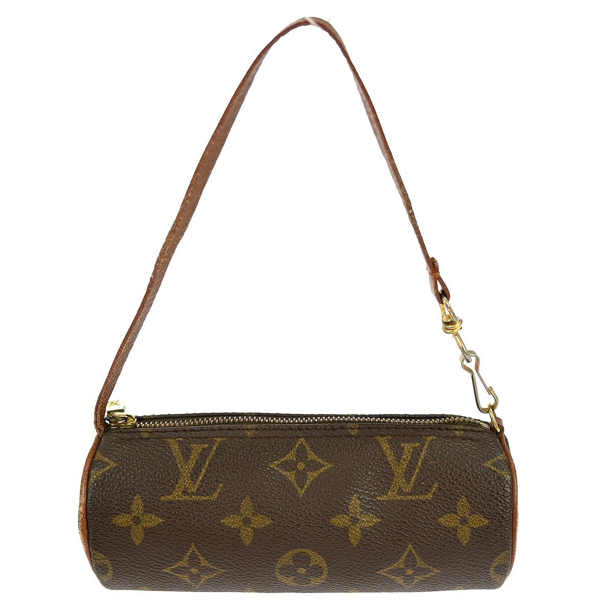 Louis Vuitton Papillon Pochette Monogram Canvas, BROWN, CANVAS, Clutche & pouche