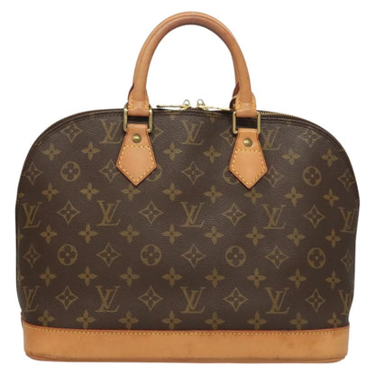 Louis Vuitton Alma Handbag Monogram Canvas, BROWN, CANVAS, Handbag