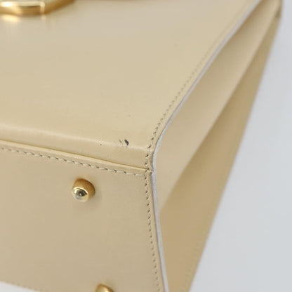 Gucci Vintage Lady Lock Top Handle Bag Leather, BEIGE, LEATHER, Handbag