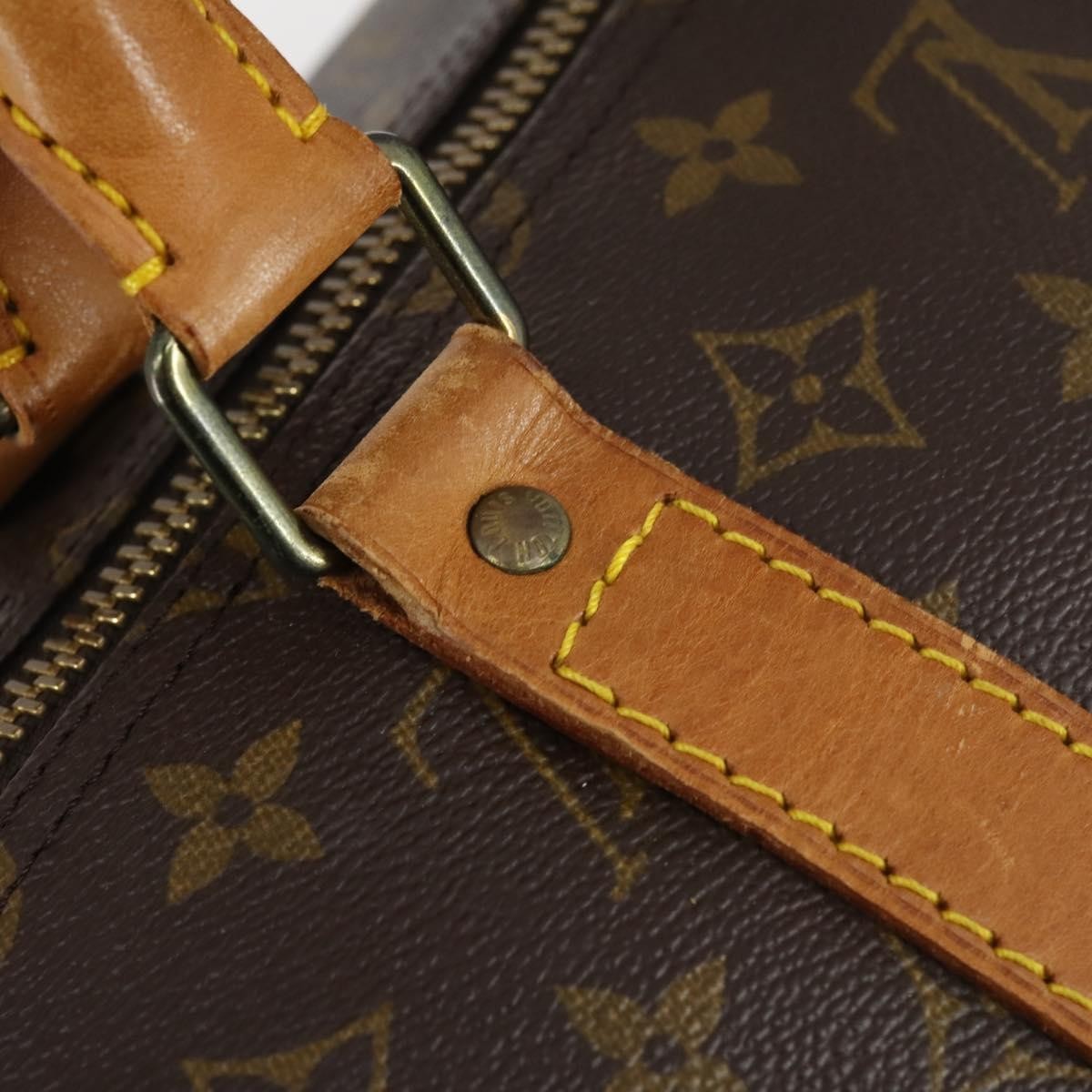 Louis Vuitton Keepall Bag Monogram Canvas, BROWN, CANVAS, Travel bag