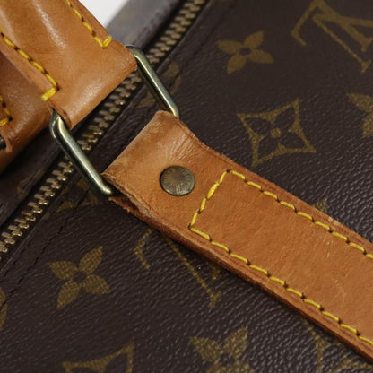 Louis Vuitton Keepall Bag Monogram Canvas, BROWN, CANVAS, Travel bag
