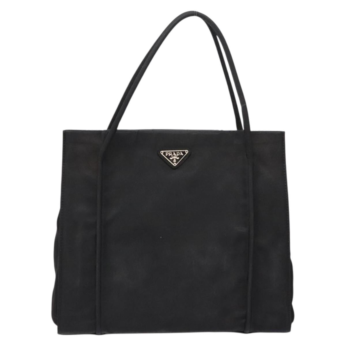 Prada cabas tessuto nylon, Black, Nylon, Handbag