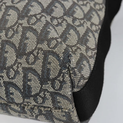 Christian Dior Vintage Trotter Shoulder Bag Canvas, NAVY, CANVAS, Shoulder bag