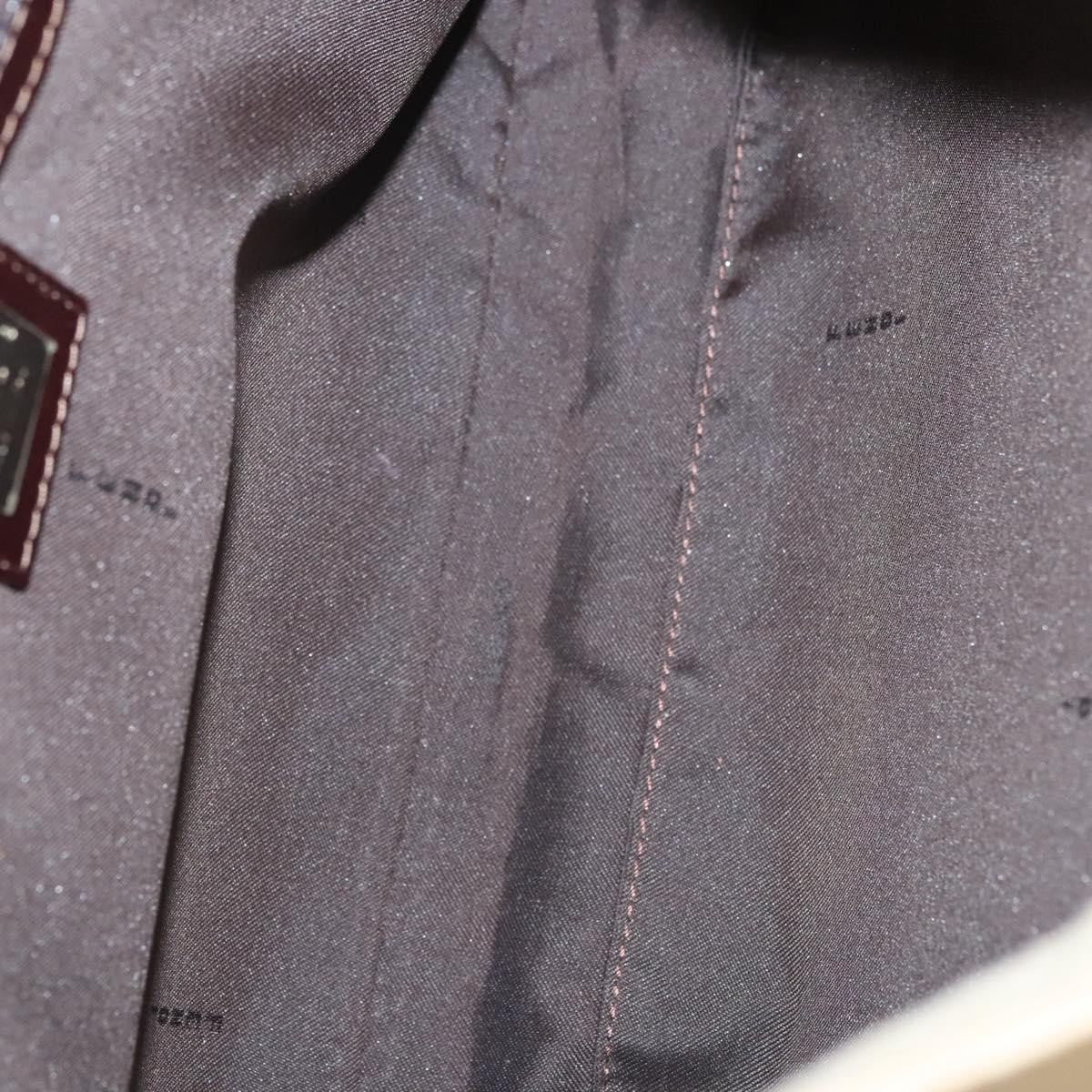 Fendi Vintage FF Buckle Shoulder Bag Canvas, WHITE, CANVAS, Shoulder bag