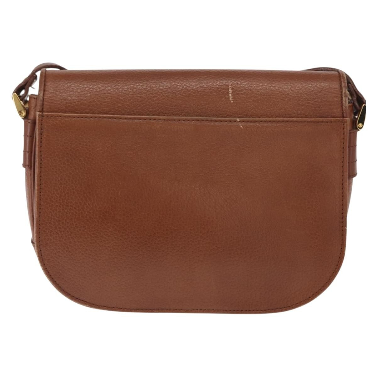 Burberry Vintage Shoulder Bag Leather, BROWN, LEATHER, Shoulder bag