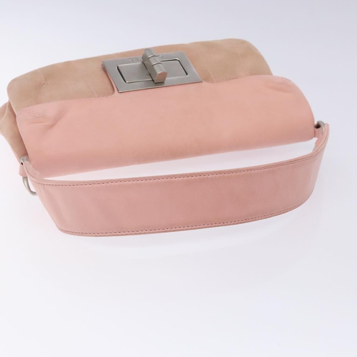 Chanel Giant Mademoiselle Lock Shoulder Bag Suede, PINK, SUEDE, Shoulder bag