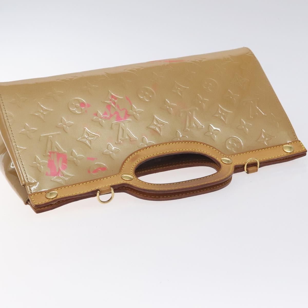 Louis Vuitton Roxbury Drive Handbag Monogram Vernis, CAMEL, PATENT_LEATHER, Handbag