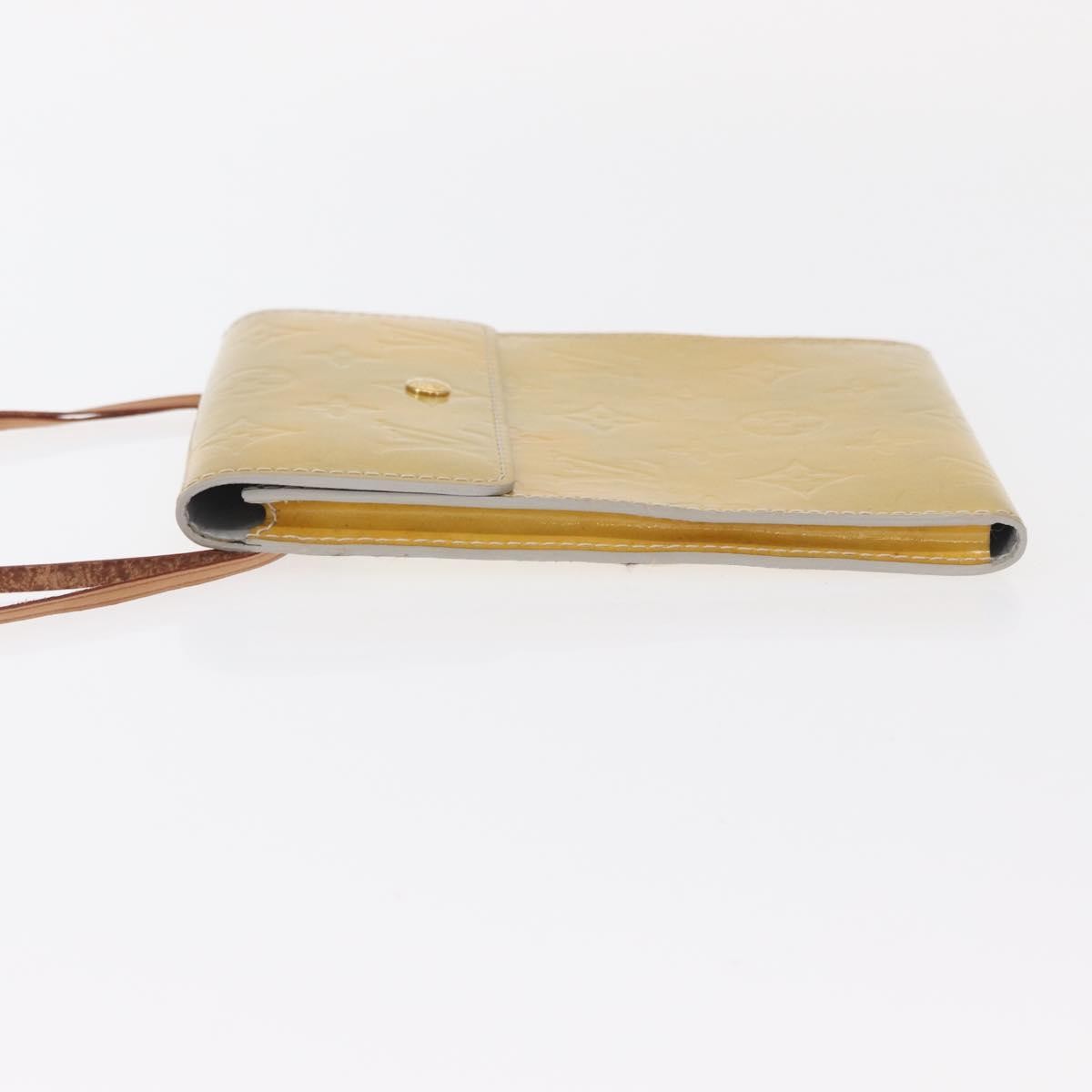 Louis Vuitton Mott Handbag Monogram Vernis, BEIGE, PATENT_LEATHER, Clutche & pouche