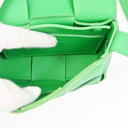 Bottega Veneta Cassette Crossbody Bag Maxi Intrecciato Leather, Green, Leather, Shoulder Bag