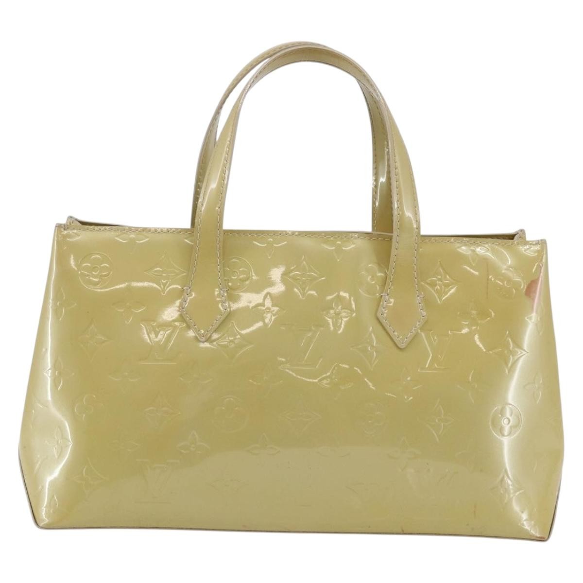 Louis Vuitton Wilshire Handbag Monogram Vernis, BEIGE, PATENT_LEATHER, Handbag