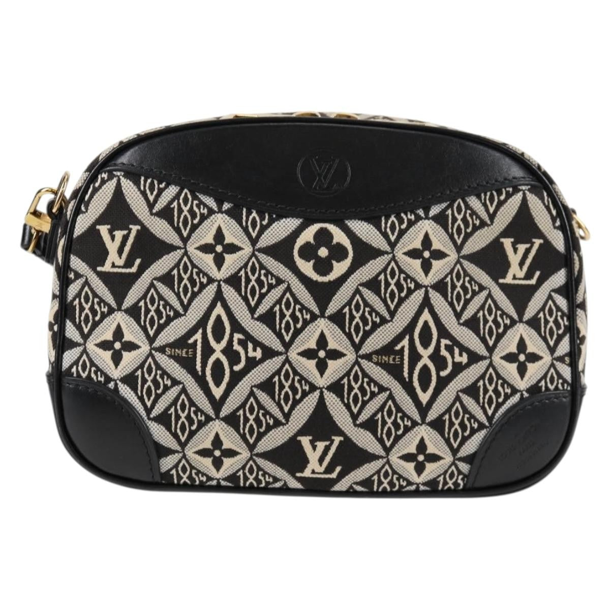 Louis Vuitton Deauville Handbag Limited Edition Since 1854 Monogram Jacquard, BLACK, CANVAS, Handbag