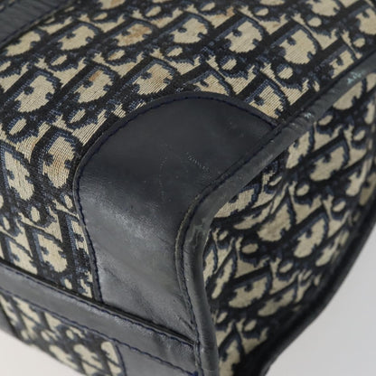 Christian Dior Vintage Trotter Boston Bag Canvas, NAVY, CANVAS, Travel bag