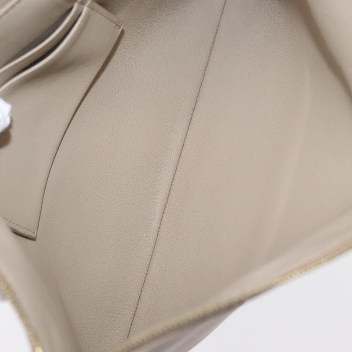 Celine Solo Pouch Leather, BEIGE, LEATHER, Clutche & pouche