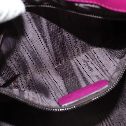 Salvatore Ferragamo Gancini Shoulder Bag Leather, PURPLE, LEATHER, Shoulder bag