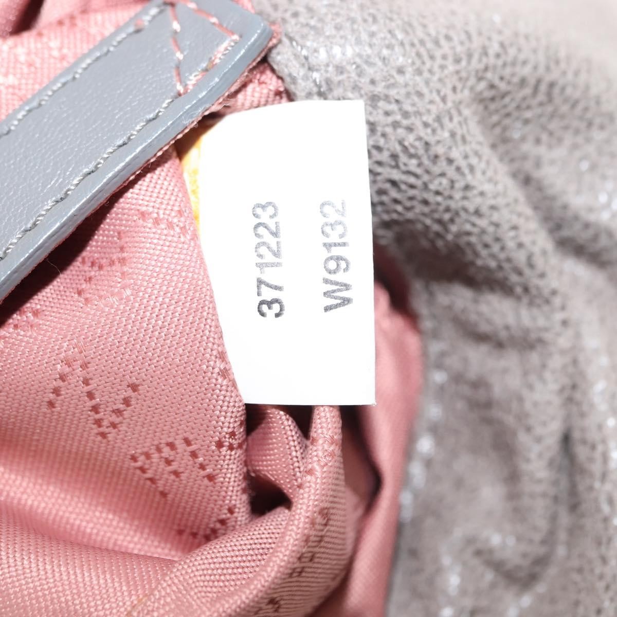 Stella McCartney Falabella Fold Over Crossbody Bag Faux Leather, GRAY, POLYESTER, Crossbody bag