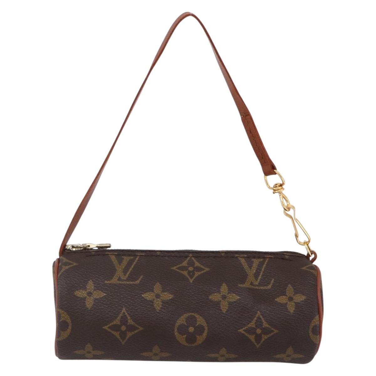Louis Vuitton Papillon Pochette Monogram Canvas, BROWN, CANVAS, Clutche & pouche