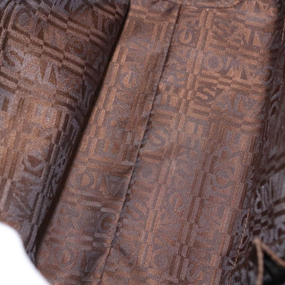 Salvatore Ferragamo Flap Satchel Saffiano Leather, GOLD, LEATHER, Handbag