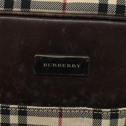 Burberry Nova check Shoulder bag Canvas, BEIGE, CANVAS, Shoulder bag