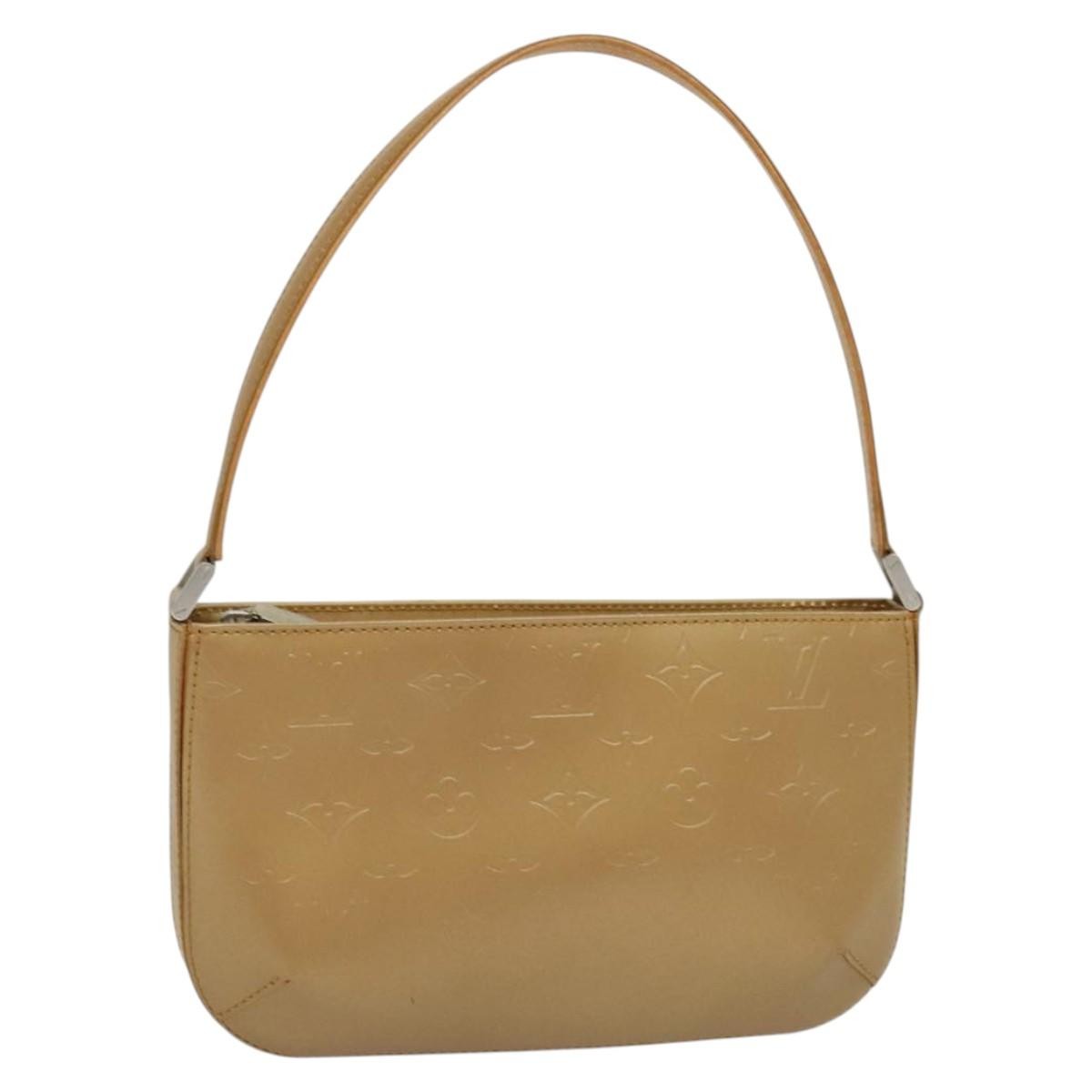 Louis Vuitton Mat Fowler Handbag Monogram Vernis, GOLD, LEATHER, Handbag
