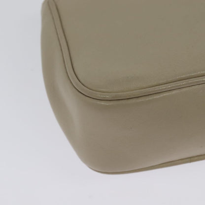 Celine Shoulder Bag Leather, BEIGE, LEATHER, Shoulder bag