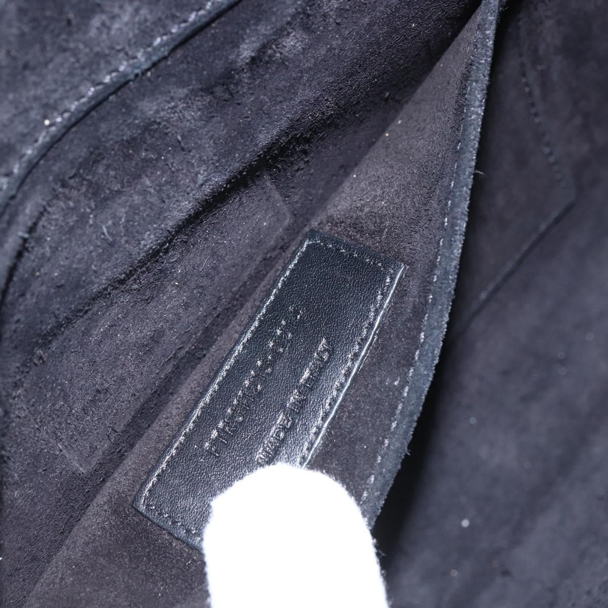 Saint Laurent Chyc Clutch Leather, BLACK, LEATHER, Clutche & pouche