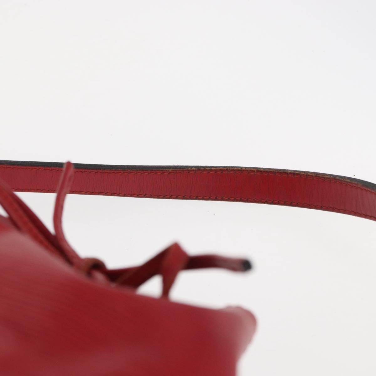 Louis Vuitton Petit Noe Handbag Epi Leather, RED, LEATHER, Shoulder bag