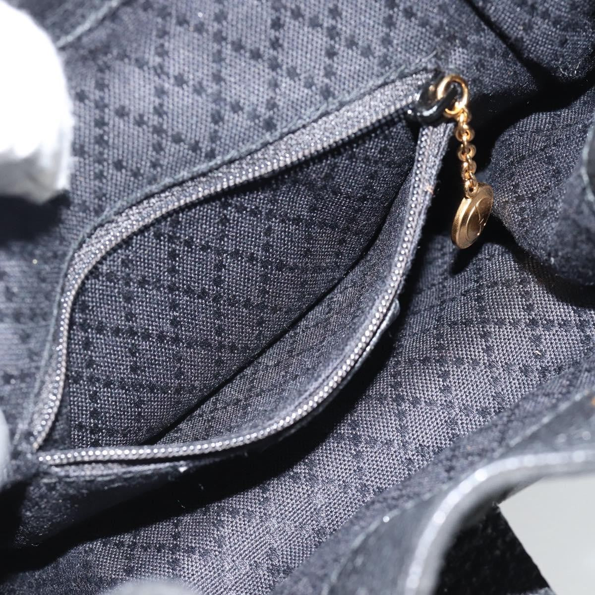 Gucci Vintage Bamboo Backpack Suede, Black, Suede, Backpack