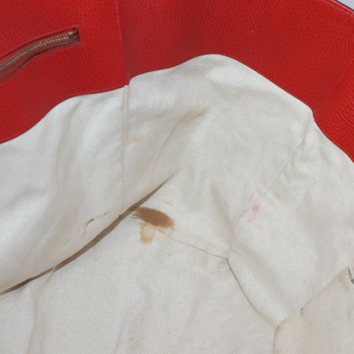 Gucci Swing Tote Leather, RED, LEATHER, Tote bag