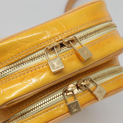 Louis Vuitton Wooster Handbag Monogram Vernis, YELLOW, PATENT_LEATHER, Handbag