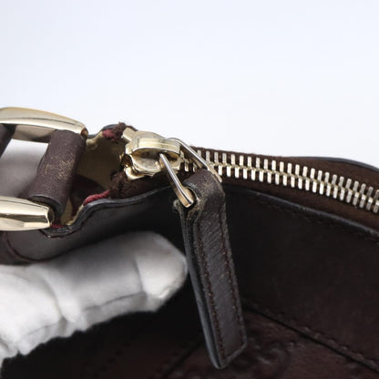 Gucci D Ring Messenger Bag Guccissima Leather, BURGUNDY, LEATHER, Shoulder bag