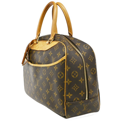 Louis Vuitton Deauville Handbag Monogram Canvas, BROWN, CANVAS, Handbag