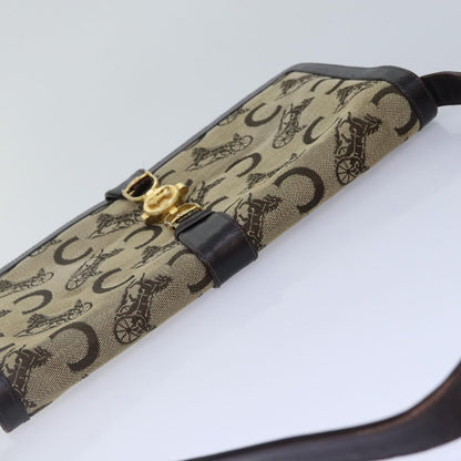 Celine Sulky Clutch Bag Canvas, BEIGE, CANVAS, Clutche & pouche