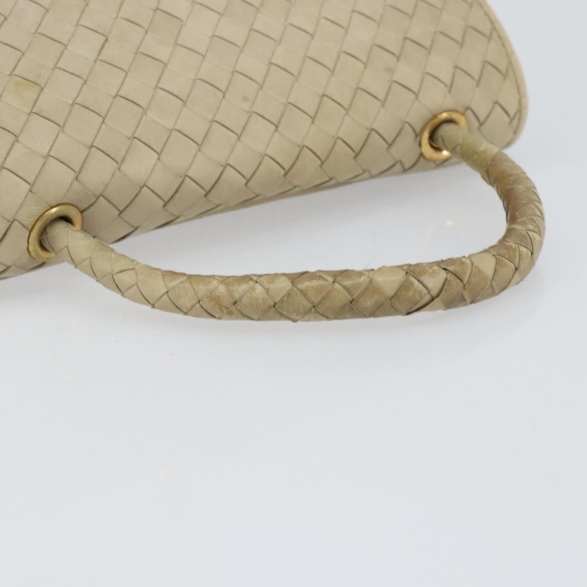 Bottega Veneta Intrecciato Handbag Leather, BEIGE, LEATHER, Handbag