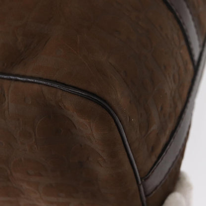 Christian Dior Vintage Trotter Boston Bag Canvas, BROWN, CANVAS, Travel bag