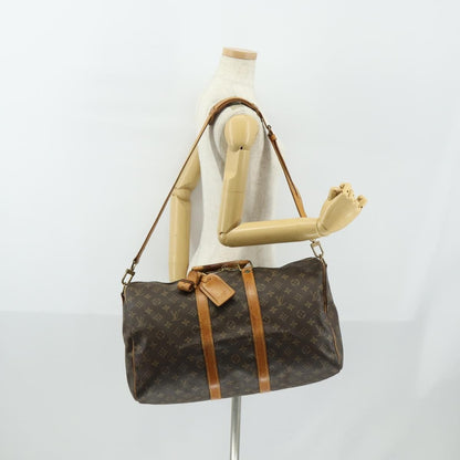 Louis Vuitton Keepall Bandouliere Bag Monogram Canvas, BROWN, CANVAS, Travel bag