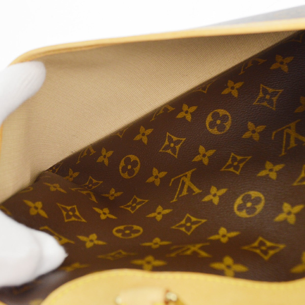 Louis Vuitton Deauville Handbag Monogram Canvas, BROWN, CANVAS, Handbag