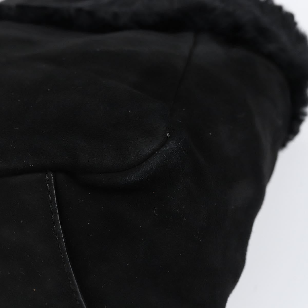 Salvatore Ferragamo Vala Handbag Suede, BLACK, SUEDE, Handbag