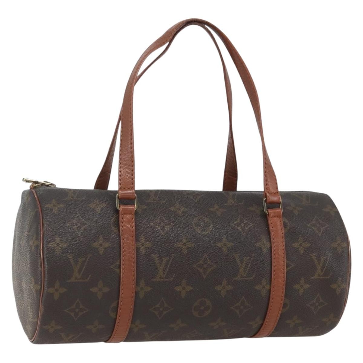 Louis Vuitton Papillon Handbag Monogram Canvas, BROWN, CANVAS, Handbag