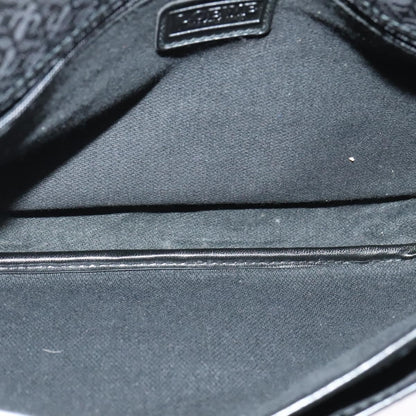 Loewe Flap Messenger Bag Canvas, BLACK, CANVAS, Shoulder bag