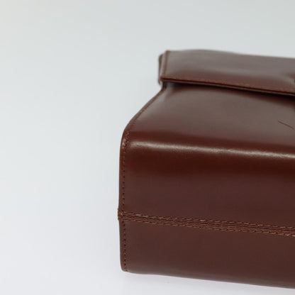 Salvatore Ferragamo Flap Shoulder Bag Leather, BROWN, LEATHER, Shoulder bag