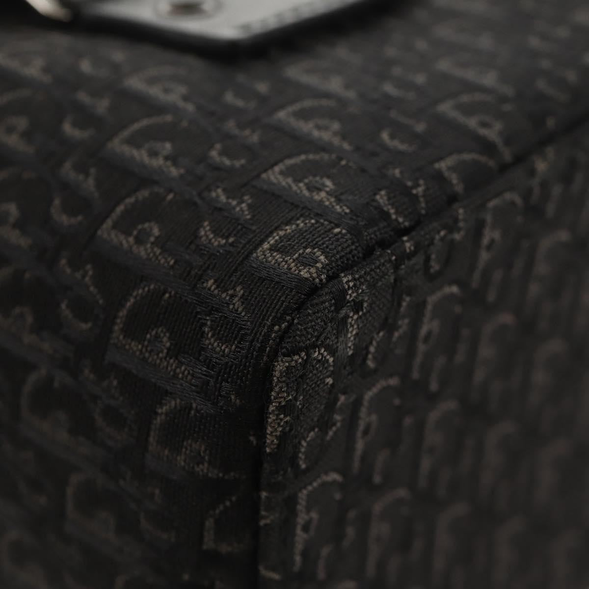 Christian Dior Vintage Trotter Pouch Canvas, BLACK, CANVAS, Clutche & pouche