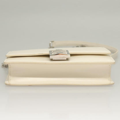 Givenchy 4G Chain Crossbody Bag Leather, WHITE, LEATHER, Crossbody bag